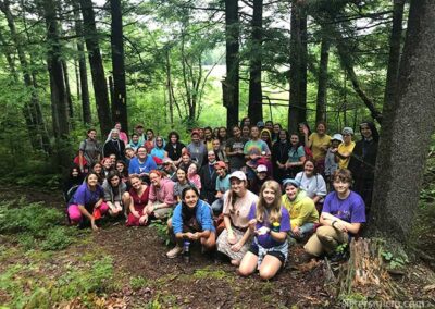 Stopping on the hike