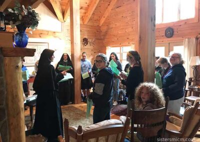 Singing Class in lodge