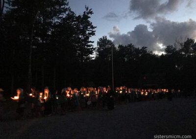 Candle light procession