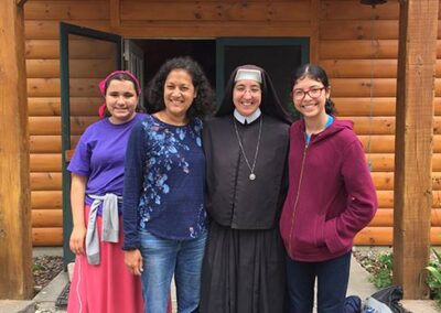 Sister with family & friend