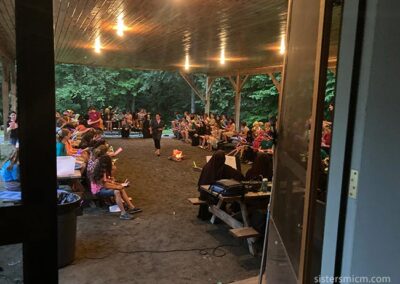 Inside campfire sing a long