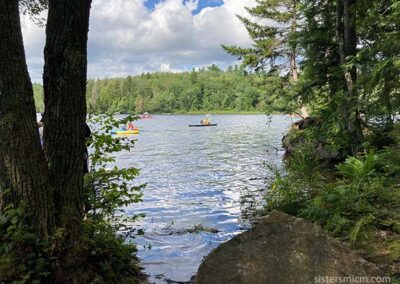Beautiful surroundings of the lake