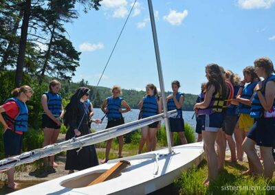 Learning to rig a sail boat