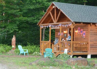 Hanging out at the camp store