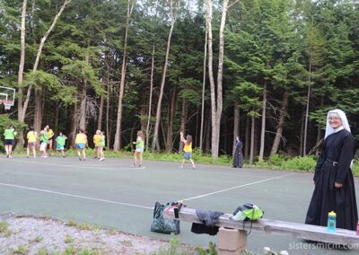 Evening Basketball with the Sisters