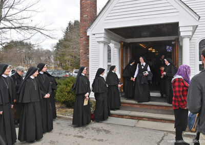 New postulant greeted by the Sisters