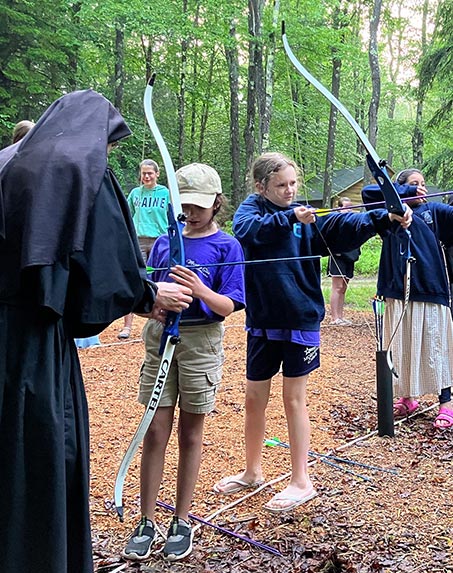 Campers rosary and Benediction