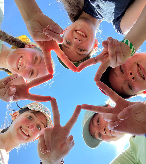 Campers fishing boat