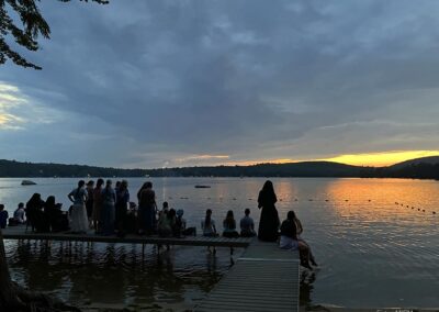 July 4 sunset over the lake