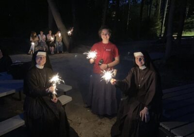 Sisters sing God bless america