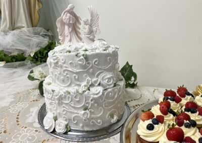 Final Profession, August 22, cake for luncheon