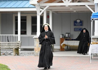 Final Profession, August 22, returning to the chapel