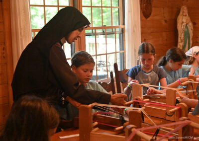 Morning Star Camp 2026 - learning to weave