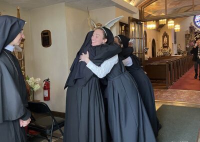 Sisters welcome the new postulants, September 8, 2026