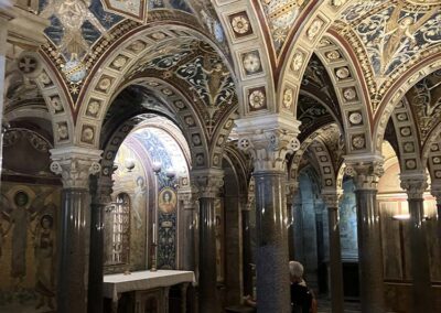 The crypt of Saint Cecilia's in Rome.