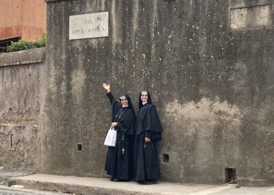 Sisters MICM on the Appian Way!