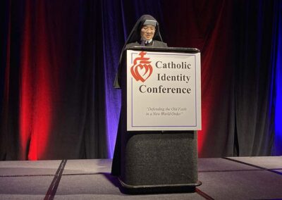Sister Mary Ann, MICM, speaks at the CIC 2026